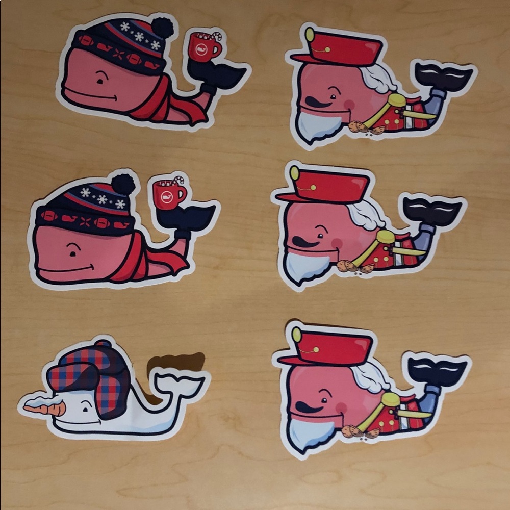 Vineyard Vines Winter Whale Stickers